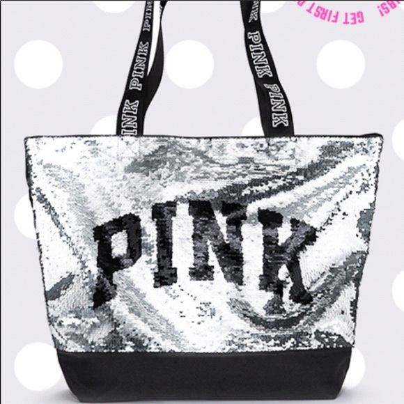 PINK Victoria's Secret Handbags - 🆕 Victoria Secret Pink sequin tote PINK Victoria's Secret Handbags - 🆕 Victoria Secret Pink sequin tote